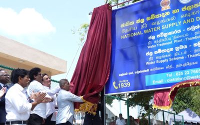 Thambuttegama Water Supply Project  Built by CGE Inaugurated